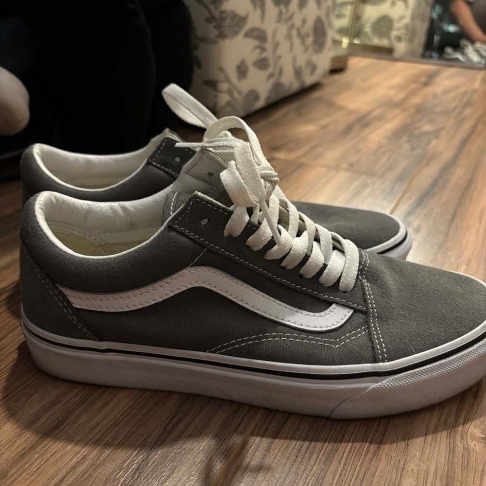 Women’s Grey Canvas Vans size 8